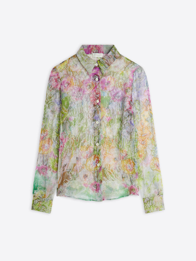 Floral silk shirt