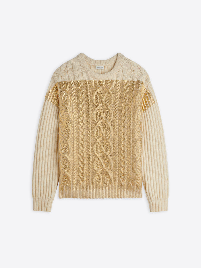 Gold foiled sweater