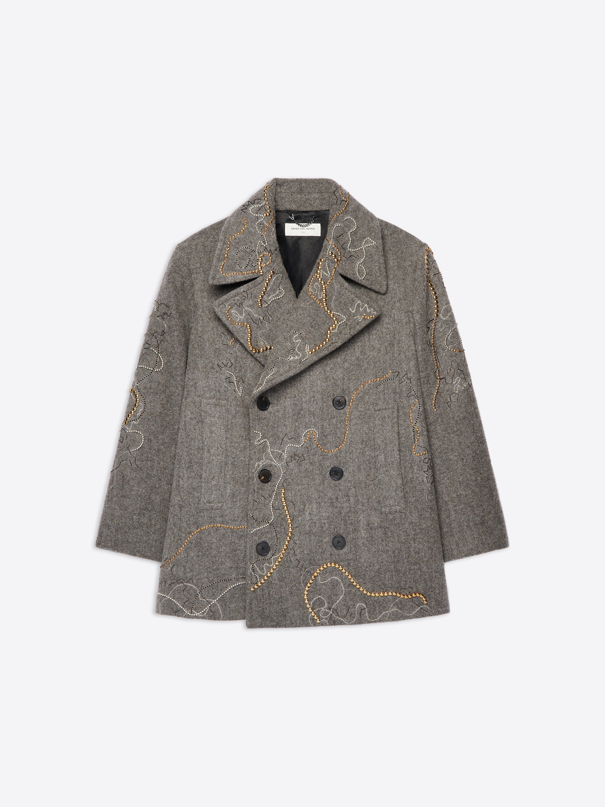 Embroidered coat - Autumn-Winter Men | Dries Van Noten