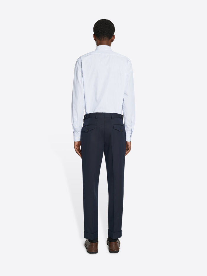 Tapered cuffed pants