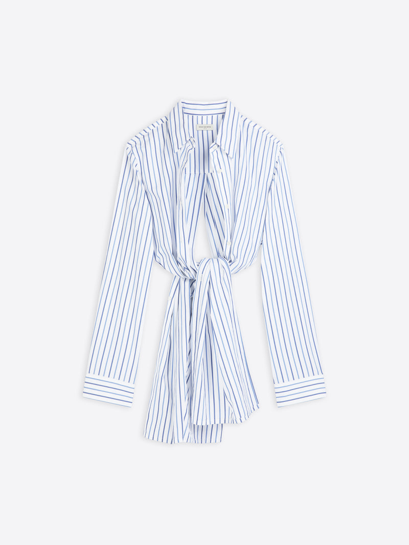 Knotted cotton shirt