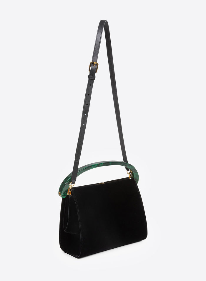 Velvet handbag