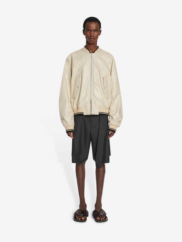 Male model with off white bomber