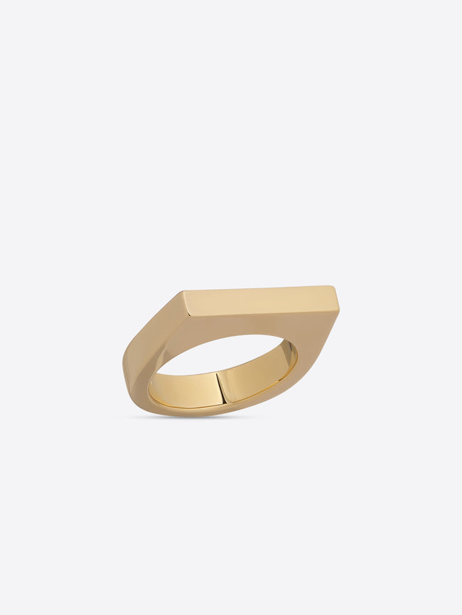Thin chevalier ring