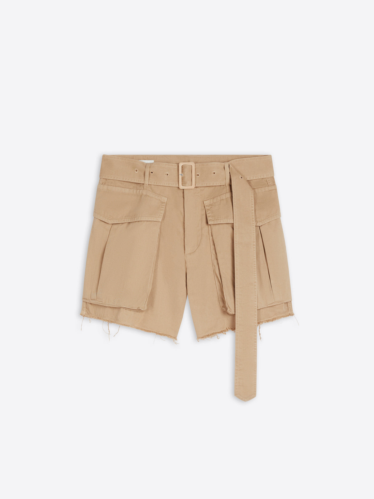 Cropped cargo shorts