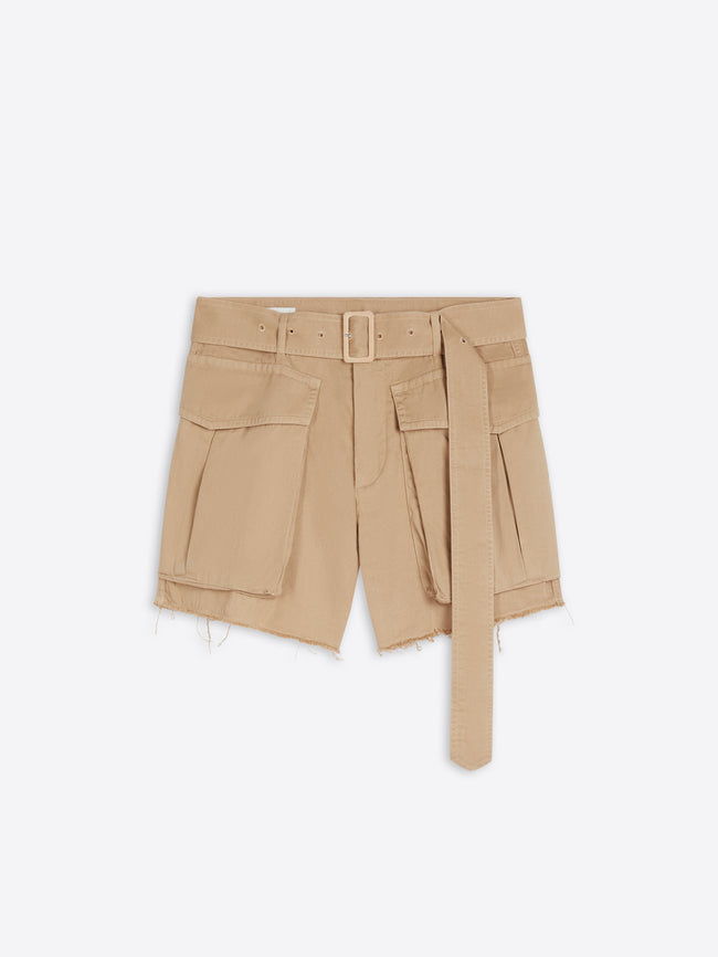 Cropped cargo shorts