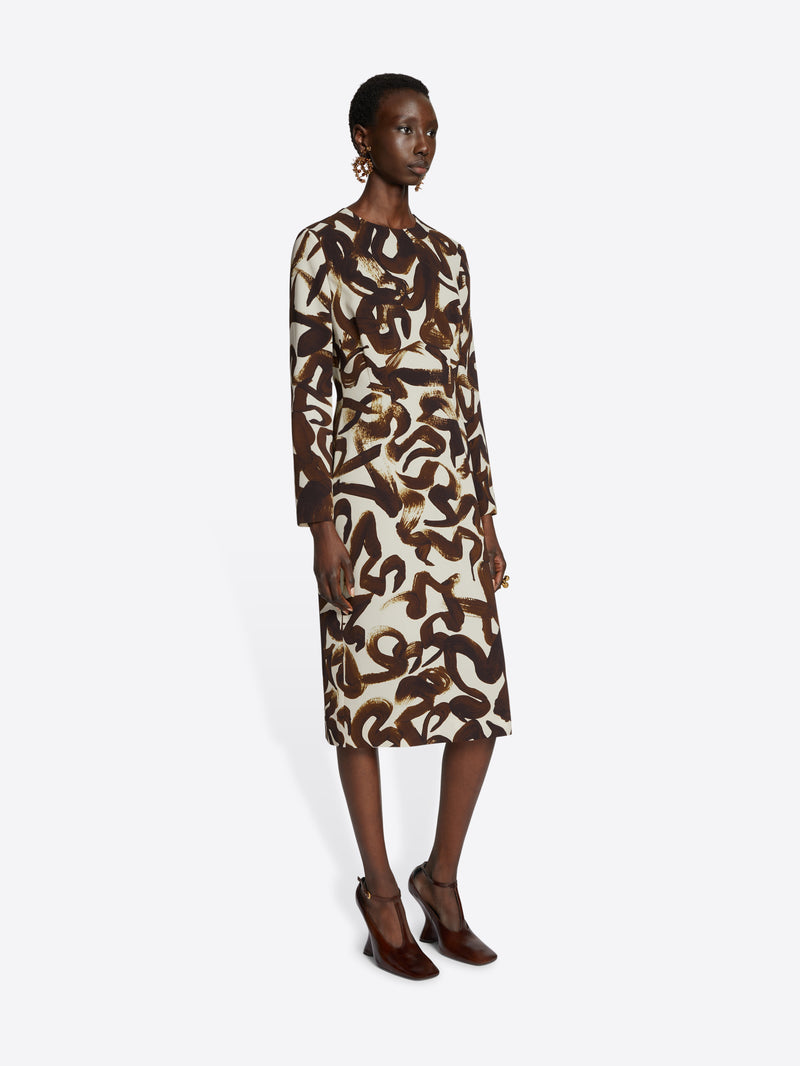 Printed shift dress - Autumn-Winter Women | Dries Van Noten