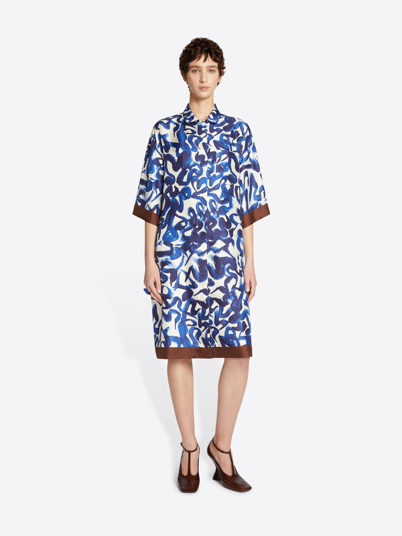 Silk shirt dress - Autumn-Winter Women | Dries Van Noten