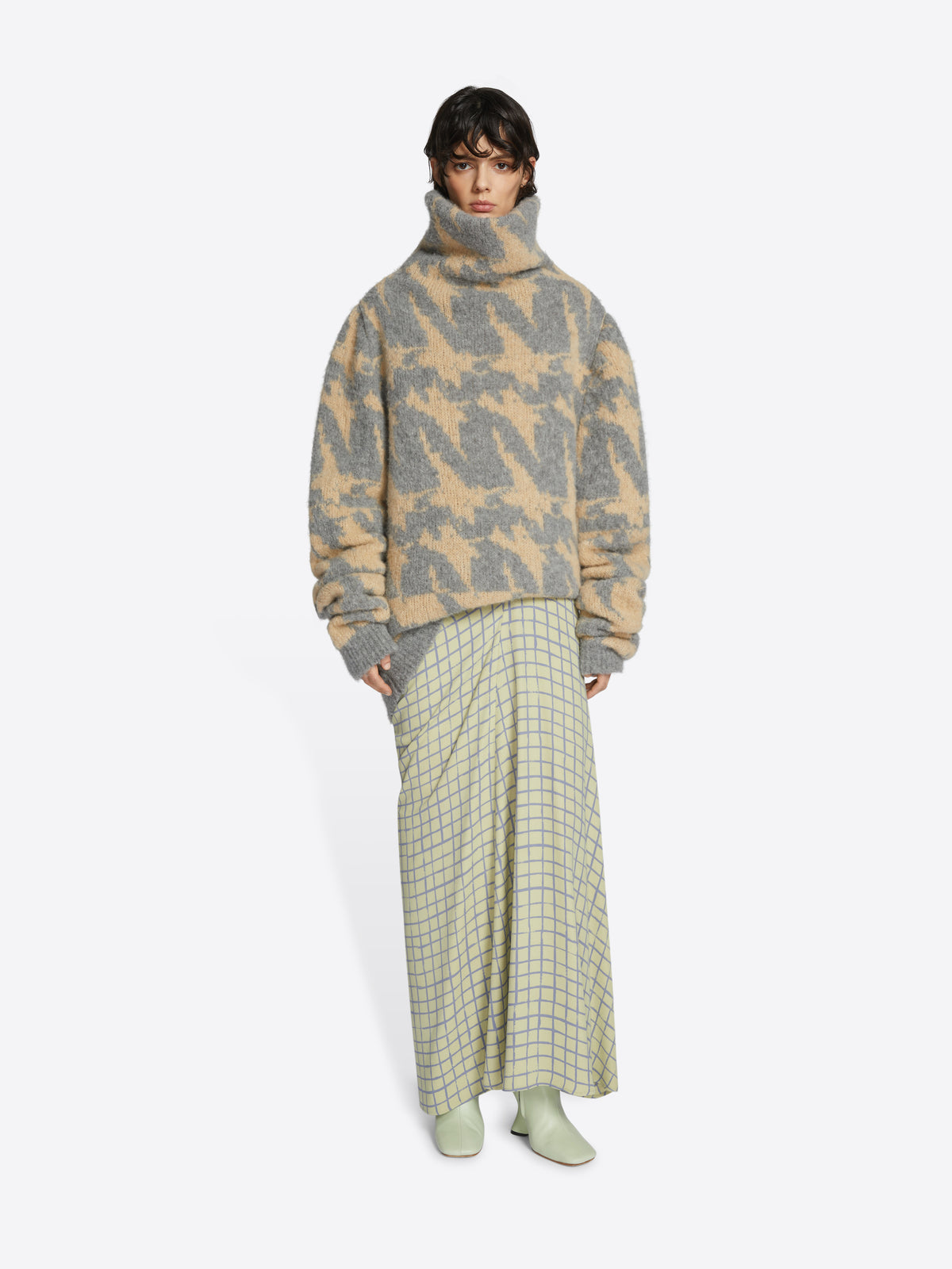 Tissu Jacquard Brocart Dries Van Noten – Bleu Marine Et Or – Sur Stock D'atelier