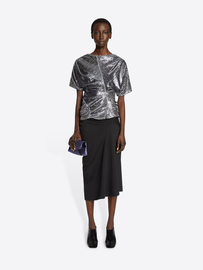 Draped cotton skirt - Dries Van Noten
