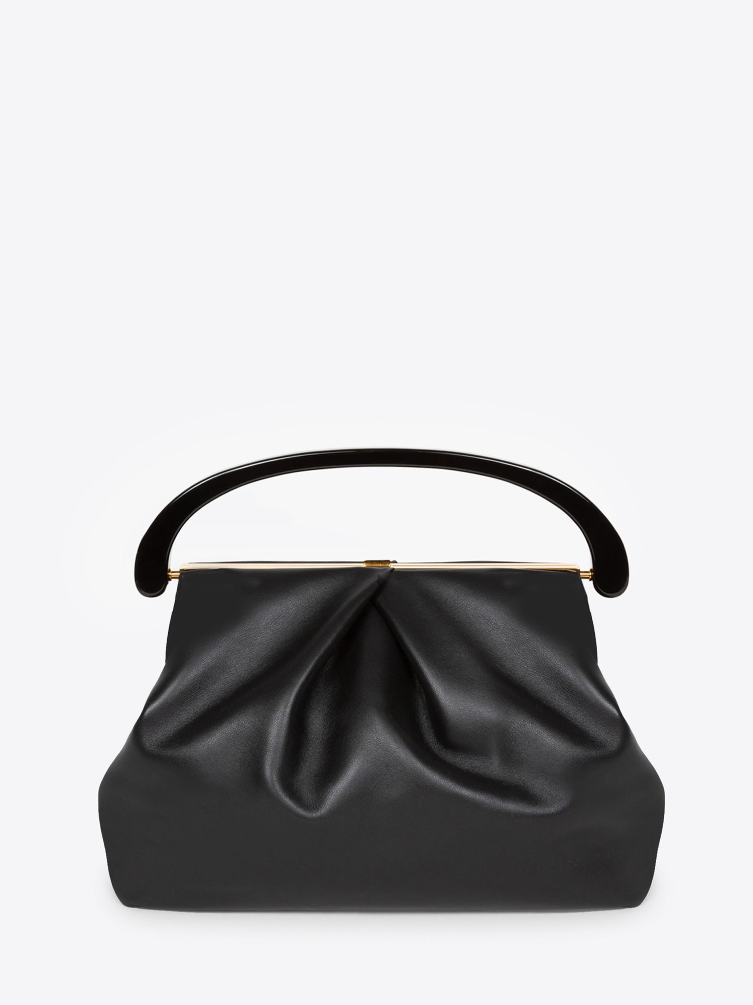 Folded leather bag