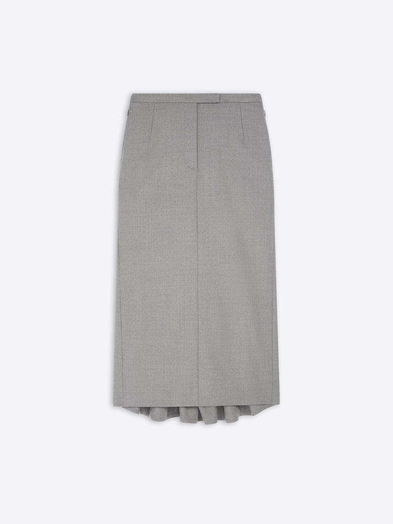 Gray skirt on a white background