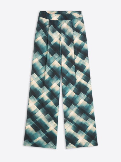 Patterned pants on a white background - Dries Van Noten