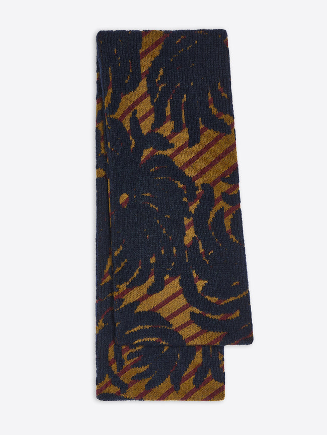 Patterned scarf on a white background