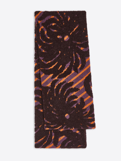 Patterned scarf on a white background - Dries Van Noten