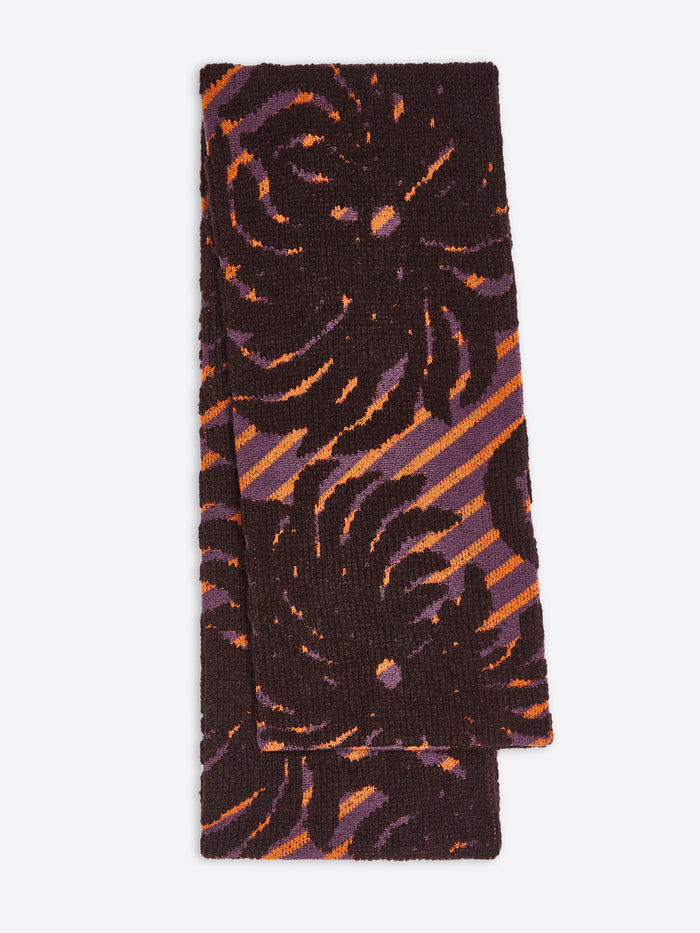Patterned scarf on a white background
