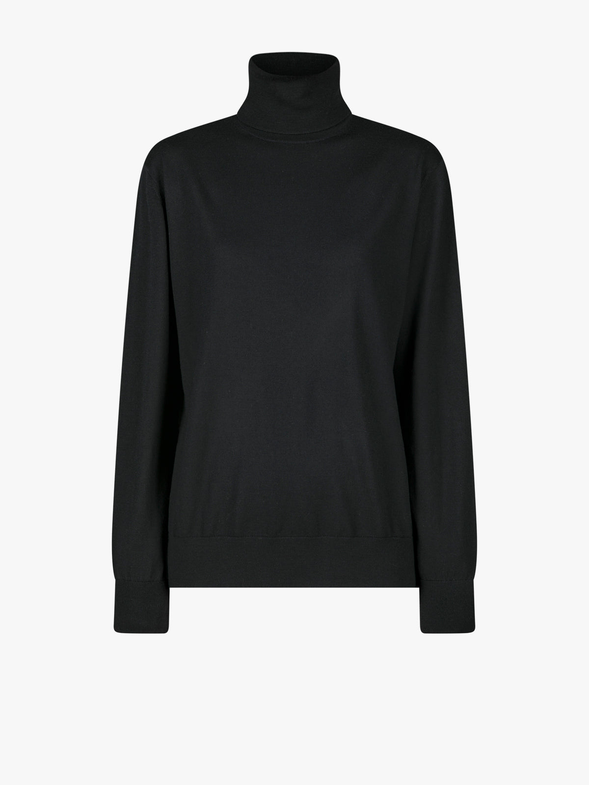 Black turtleneck sweater on a white background - Dries Van Noten