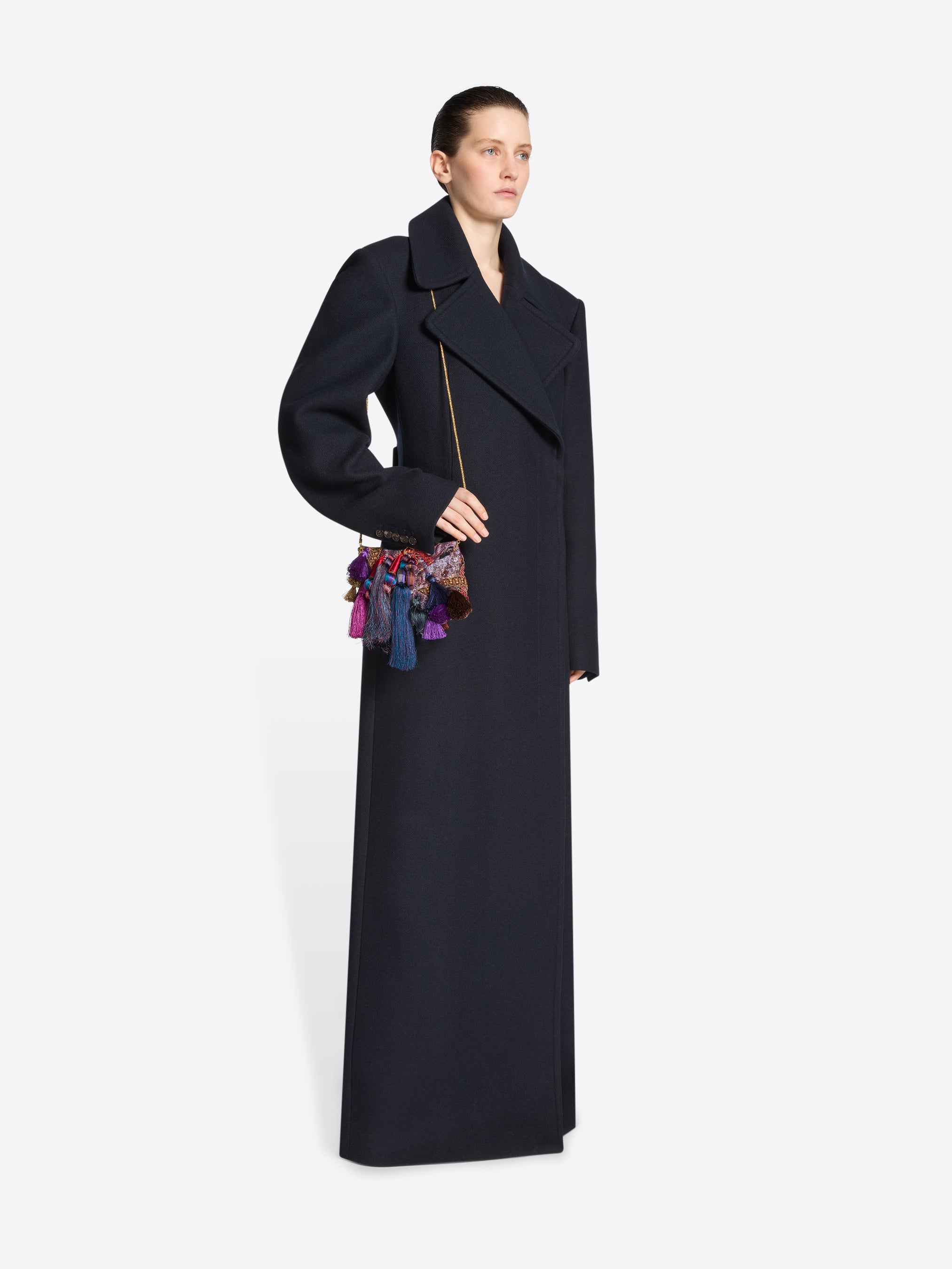 Floor length wool coat - Autumn-Winter Women | Dries Van Noten