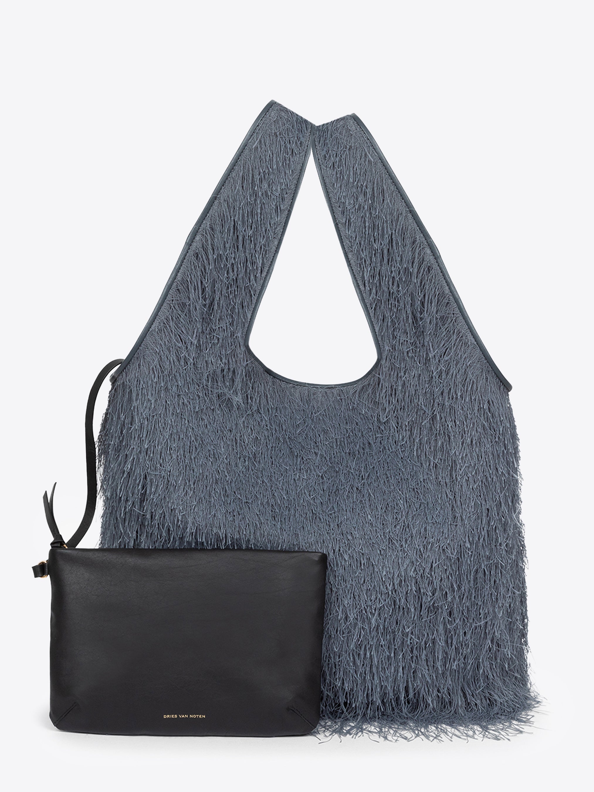 DRIES VAN NOTEN キャンバストートバッグ フリンジラージトートバッグ - 秋冬ウィメンズ｜ドリス・ヴァン