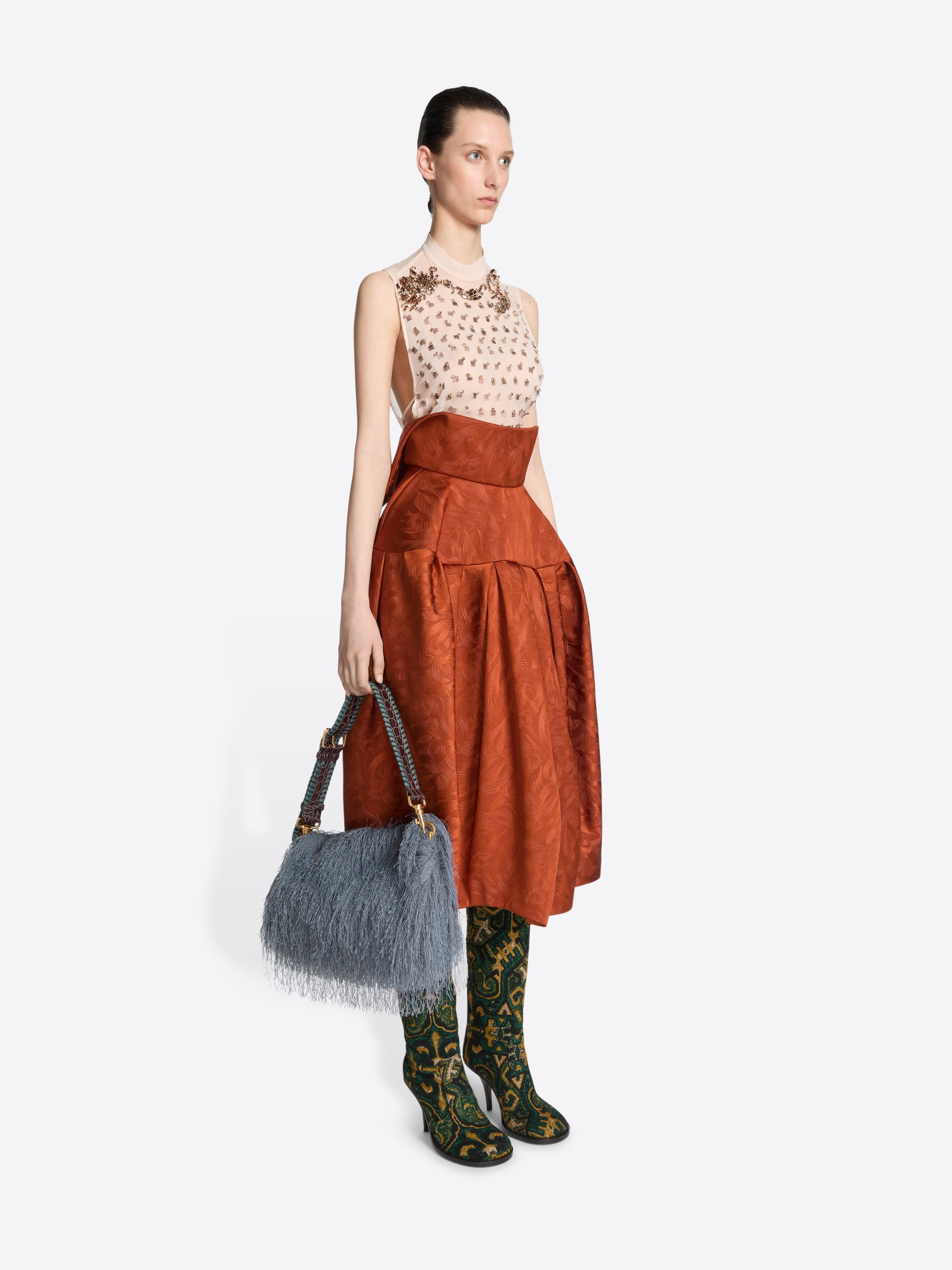 Fringed shoulder bag - Autumn-Winter Women | Dries Van Noten