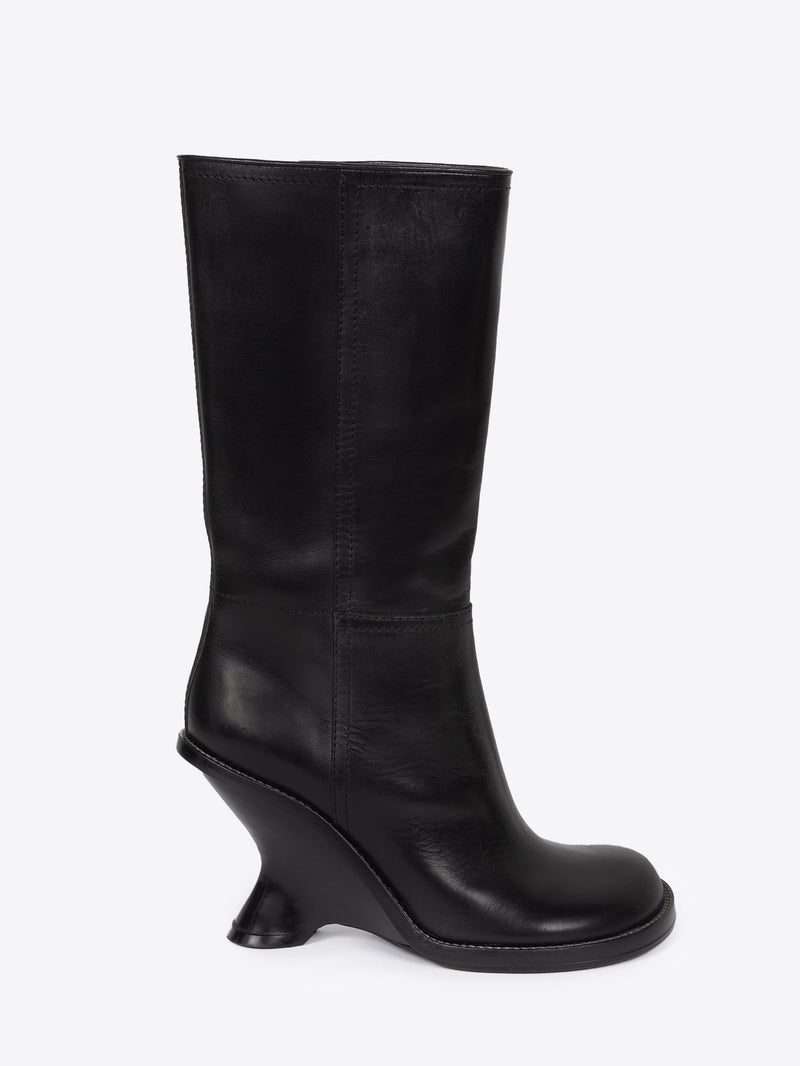 Leather wedge boots Autumn-Winter Women Dries Van Noten