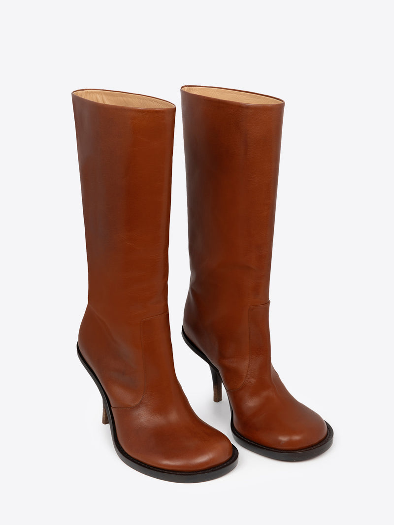 What Is A Rounded Toe Boot Round-toe leather boots - Autumn-Winter Women | Dries Van Noten