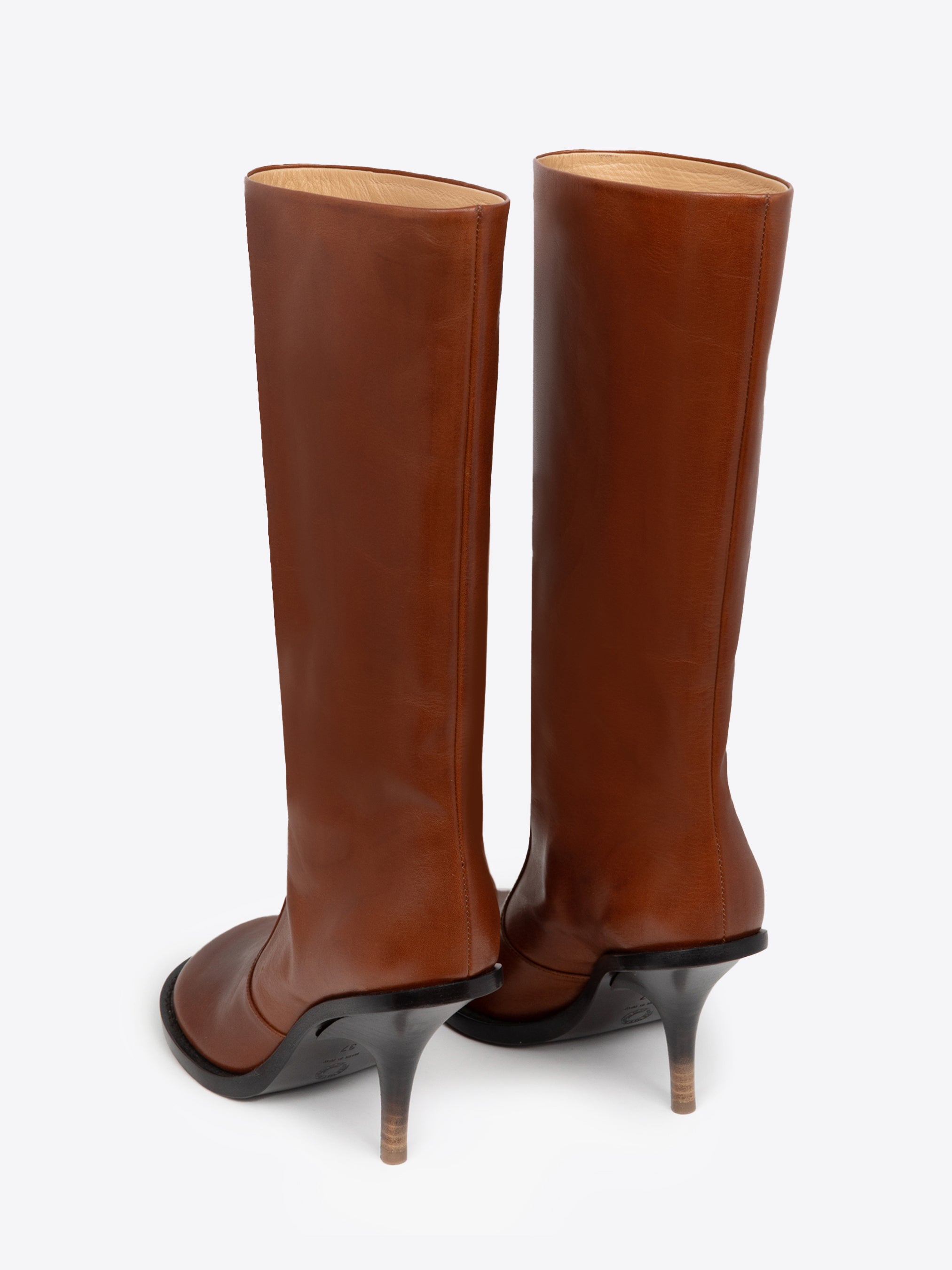 Round-toe leather boots - Autumn-Winter Women | Dries Van Noten