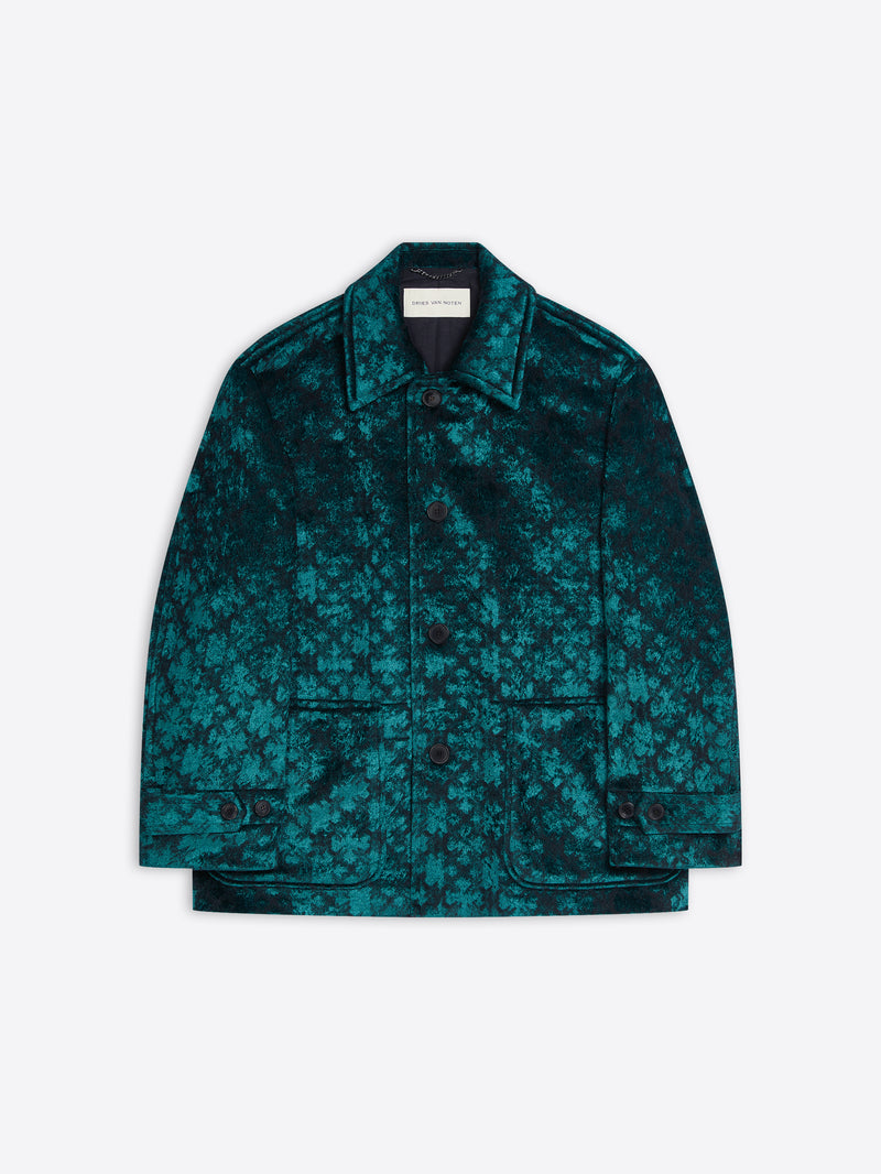 Jacquard duffle coat Autumn-Winter Men Dries Van Noten