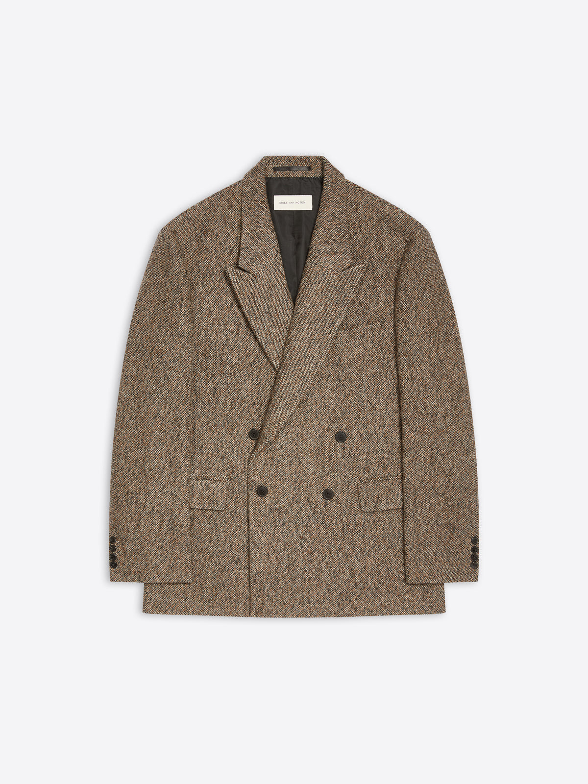 dries van noten Oversized wool blazer RUST New Arrivals Black