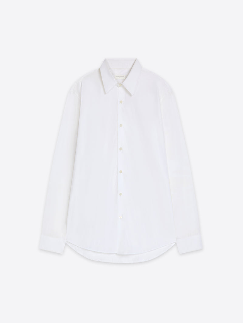 White shirt on a light beige background