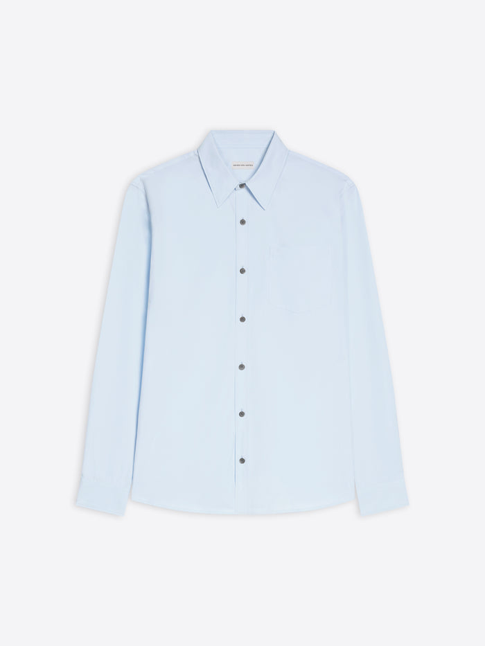 Light blue shirt on a white background
