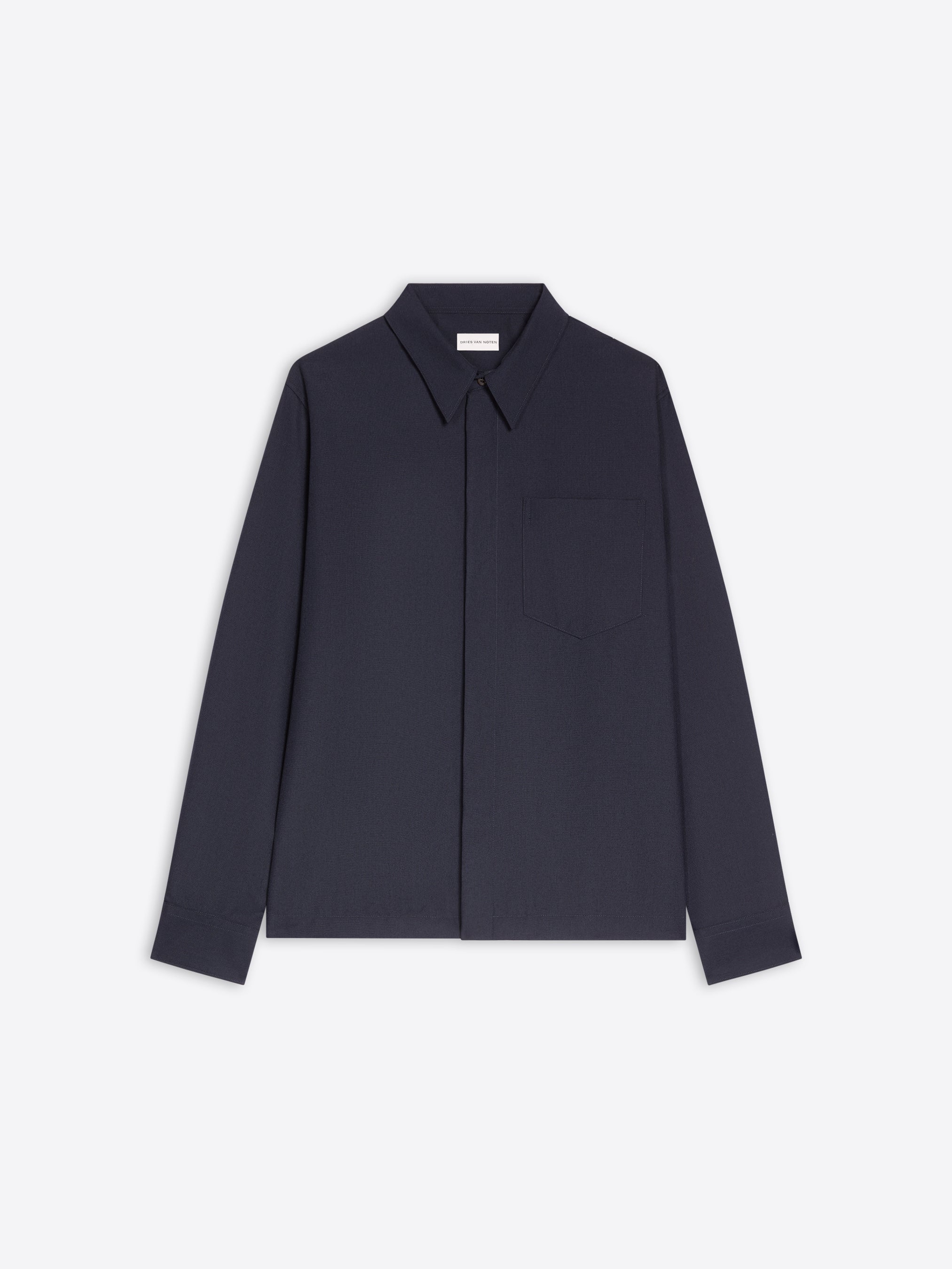 Cotton zip shirt - Autumn-Winter Men | Dries Van Noten