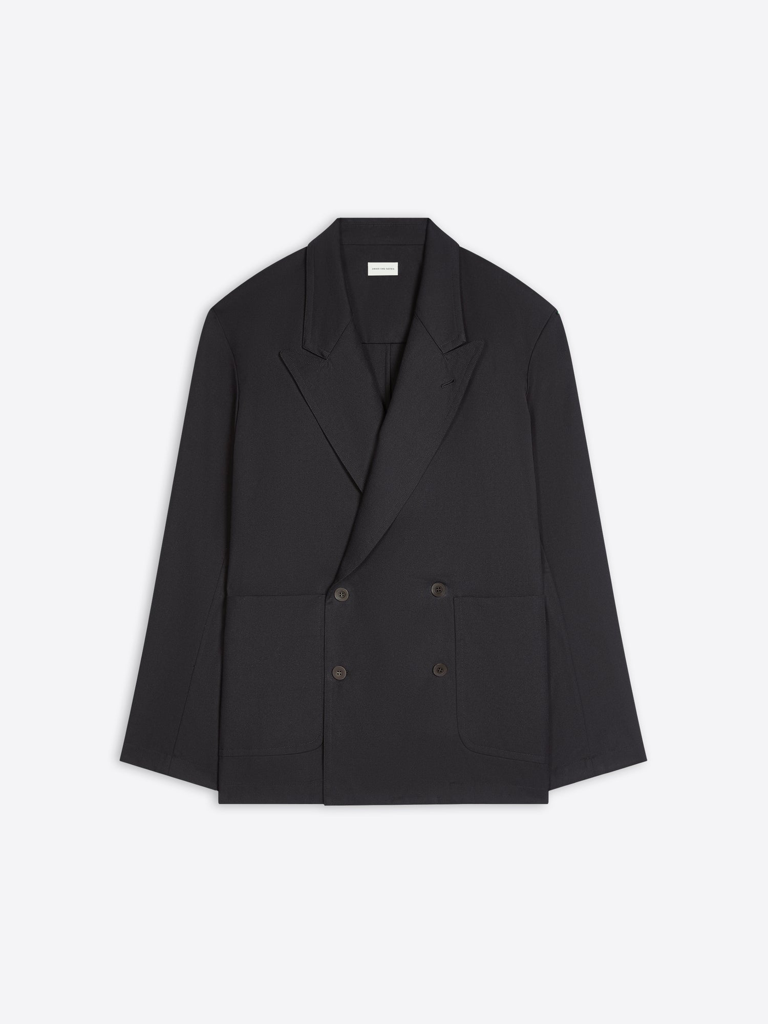 Black blazer shirt on a white background