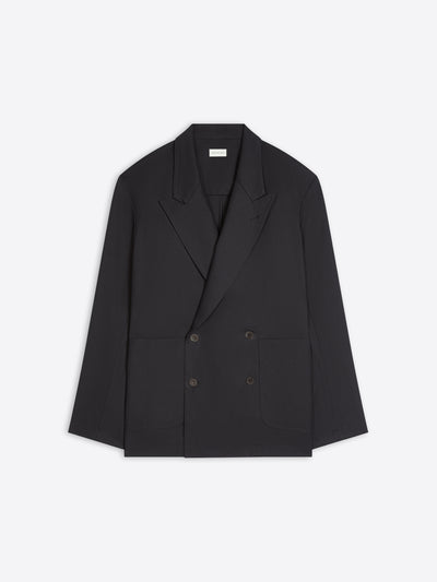 Black blazer shirt on a white background - Dries Van Noten