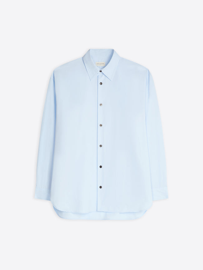 Light blue shirt on a white background