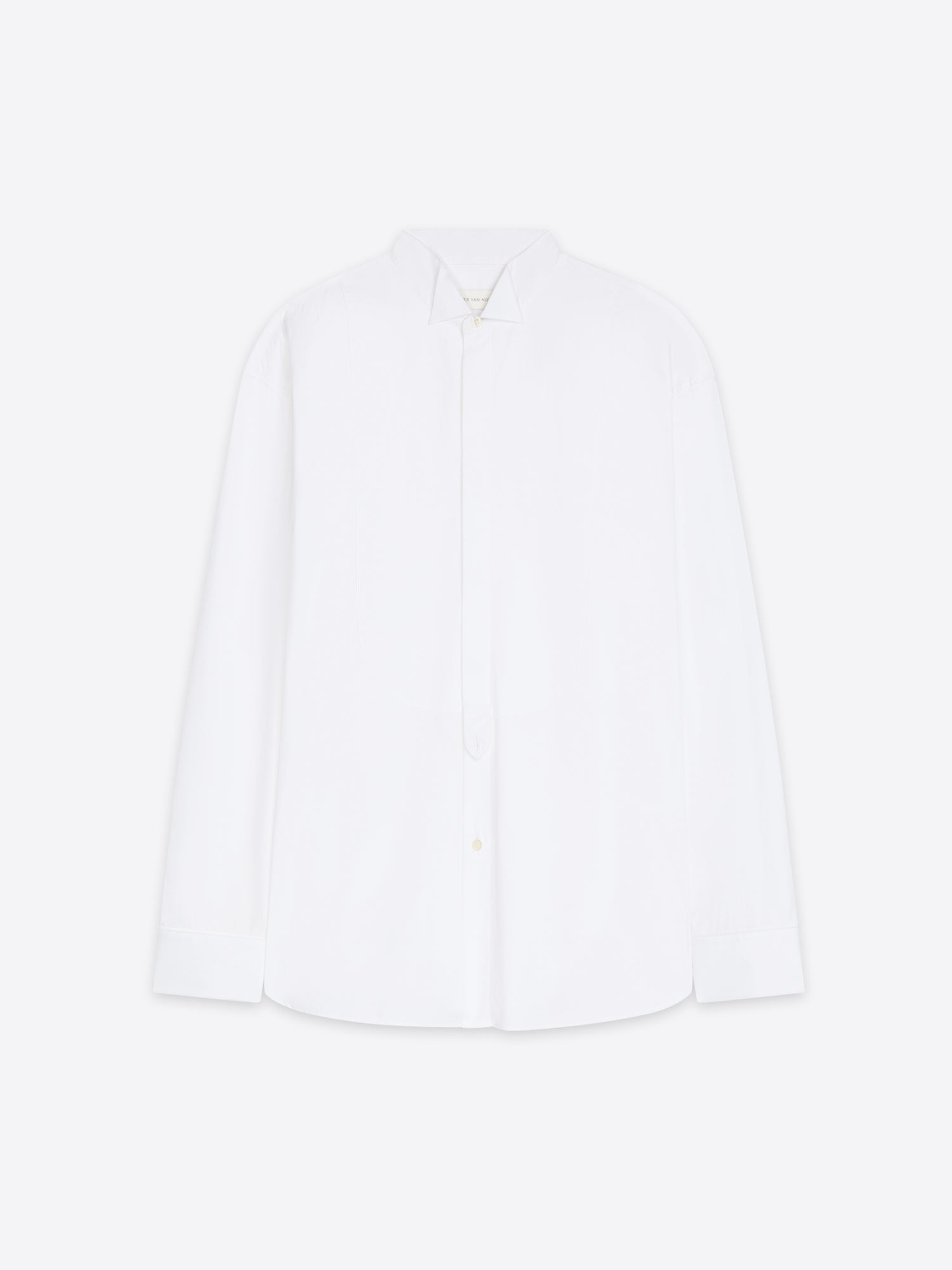 White blouse on a light gray background