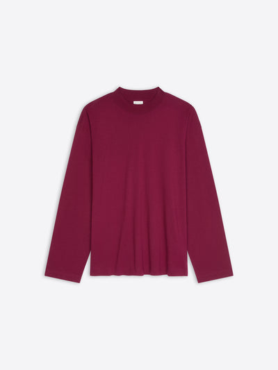 Violet colored long sleeve tee on a white background - Dries Van Noten