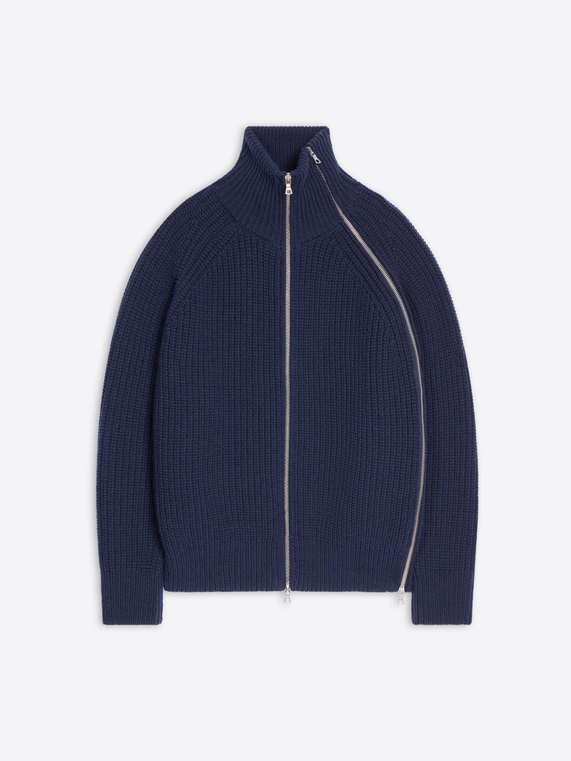 Zipped wool sweater Autumn-Winter Men Dries Van Noten