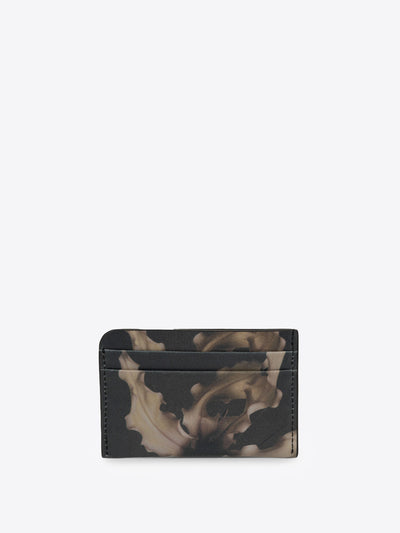 Khaki and black cardholder on a white background - Dries Van Noten