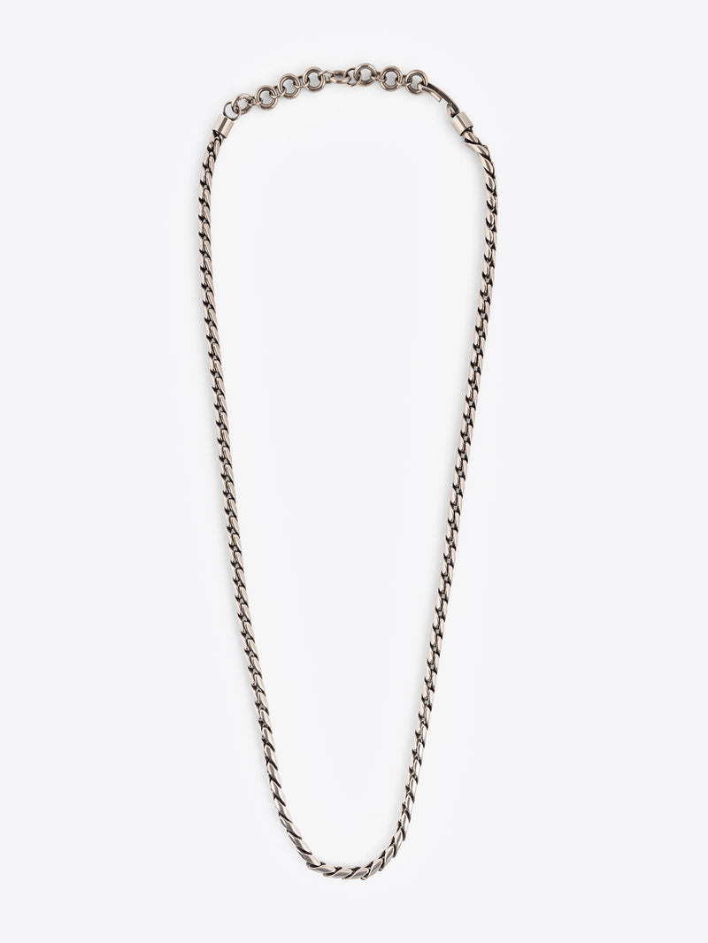 Palladium chain belt on a white background