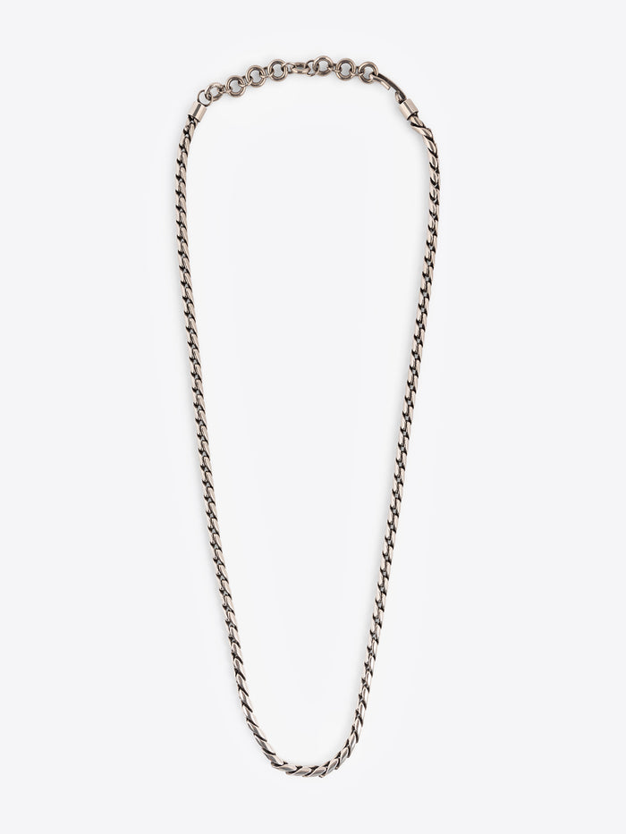 Palladium chain belt on a white background