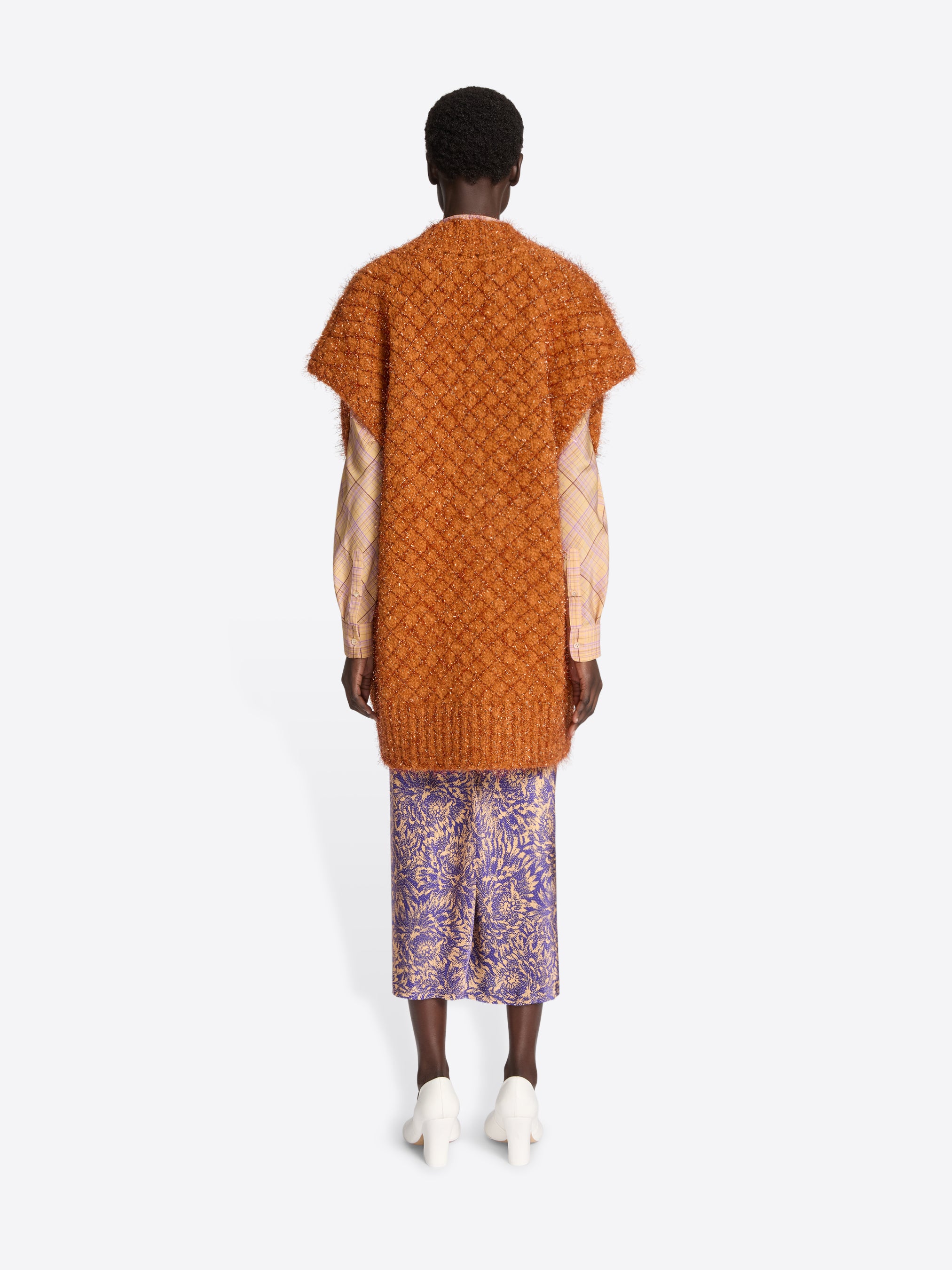 Metallized knit sweater - Autumn-Winter Women | Dries Van Noten