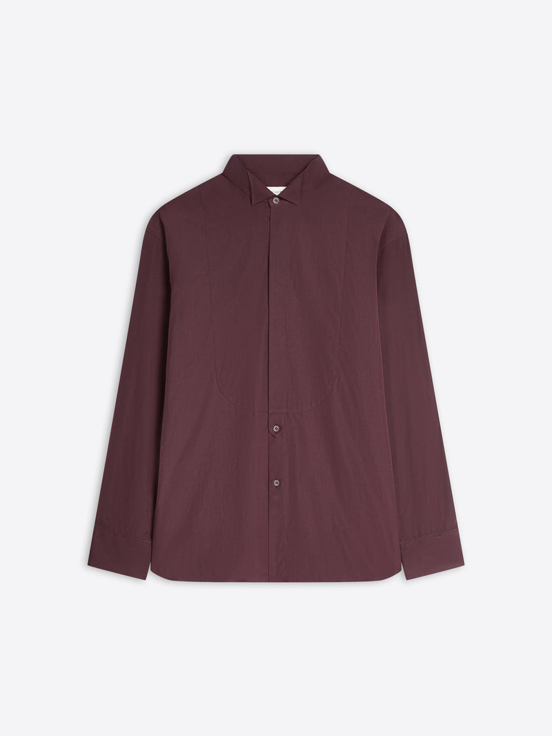 Maroon shirt on a white background