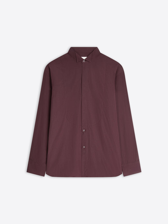 Maroon shirt on a white background