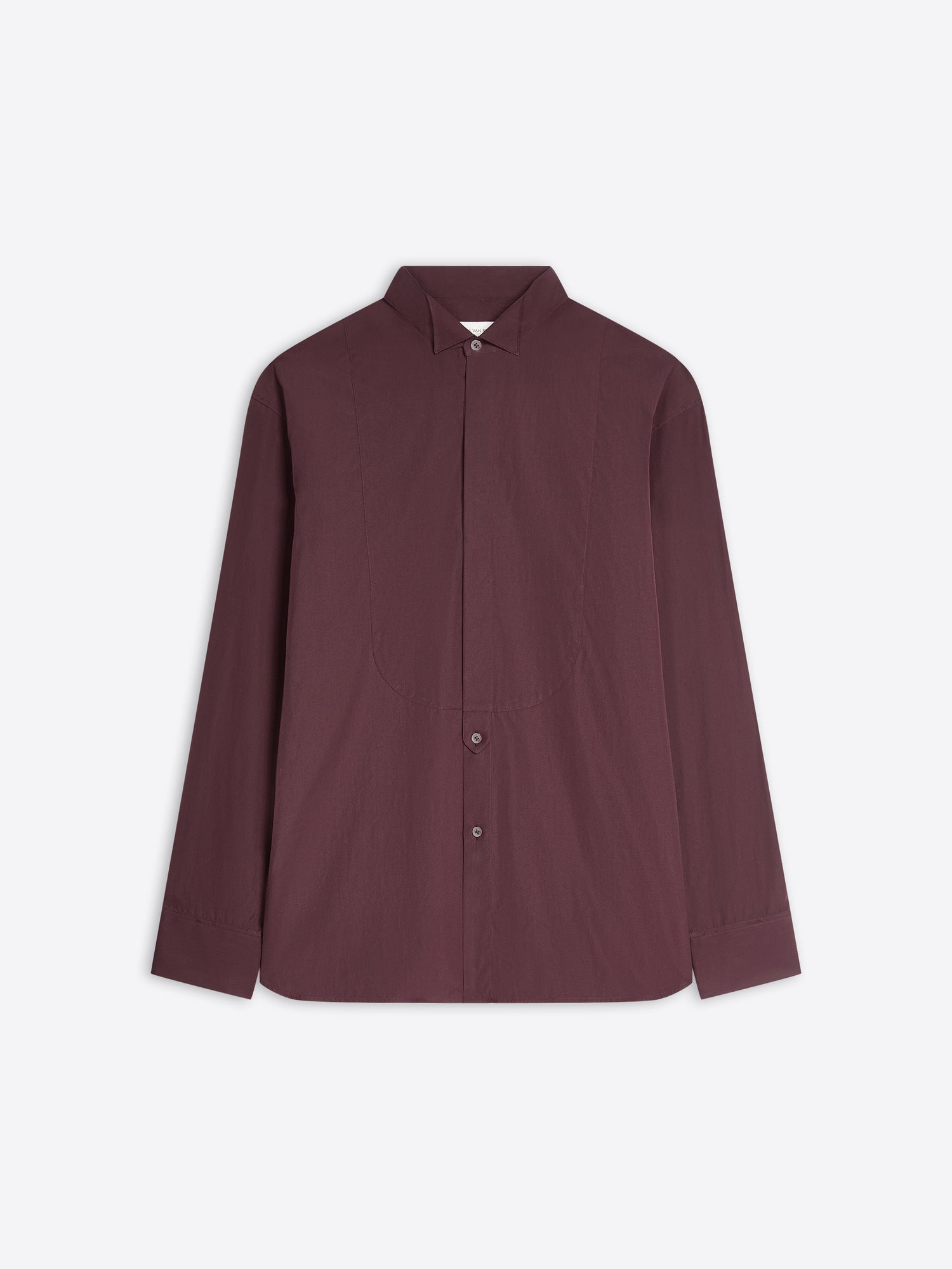 Maroon shirt on a white background