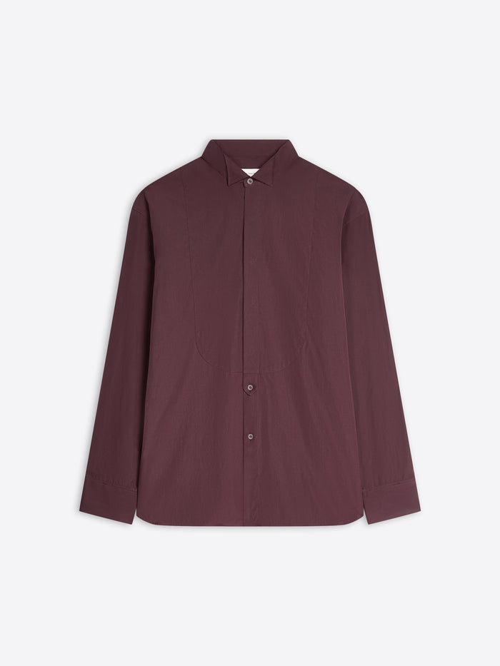 Maroon shirt on a white background