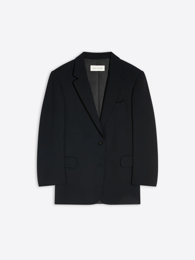 Black blazer on a light gray background - Dries Van Noten