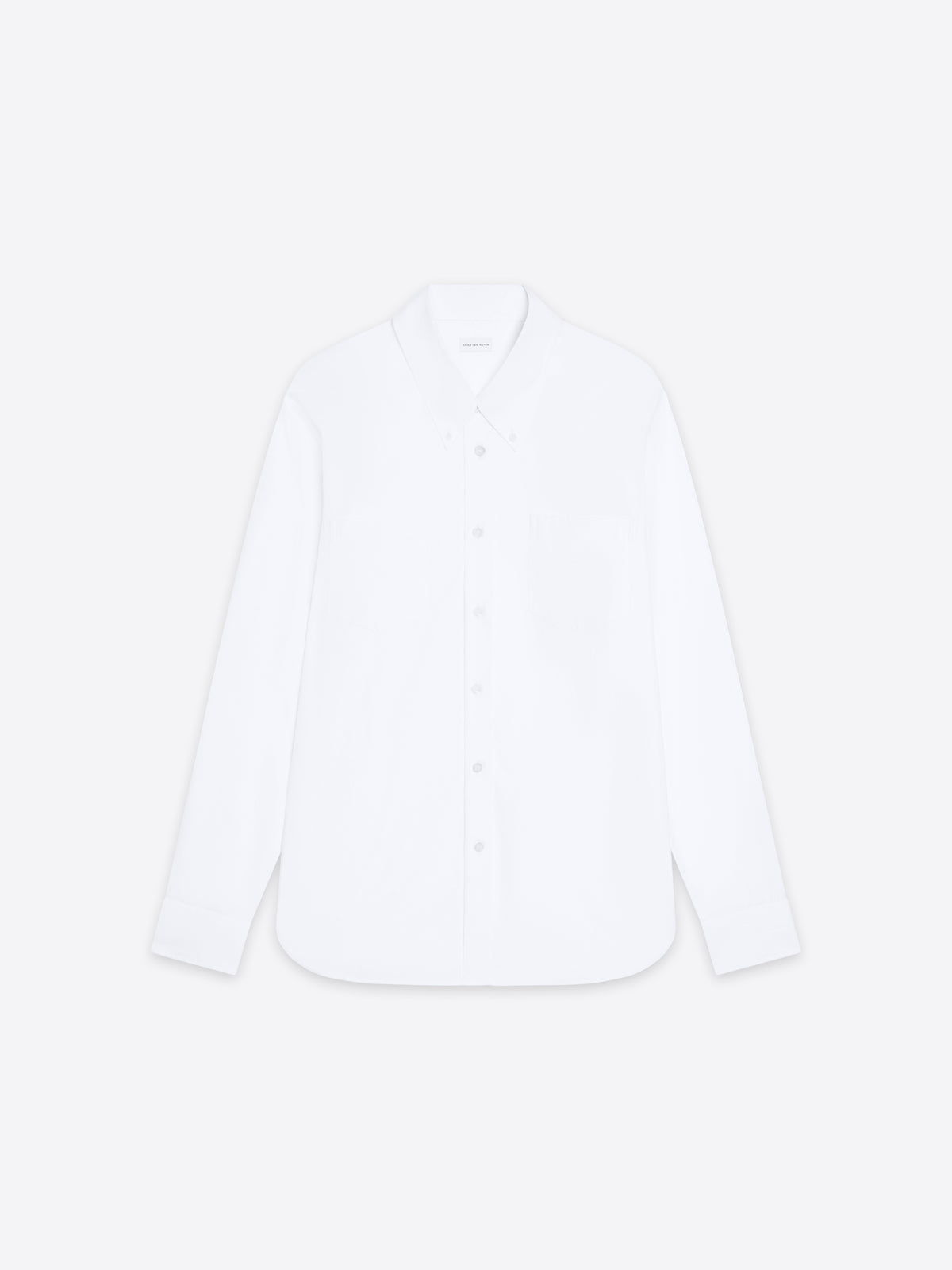 White shirt on a light gray background - Dries Van Noten