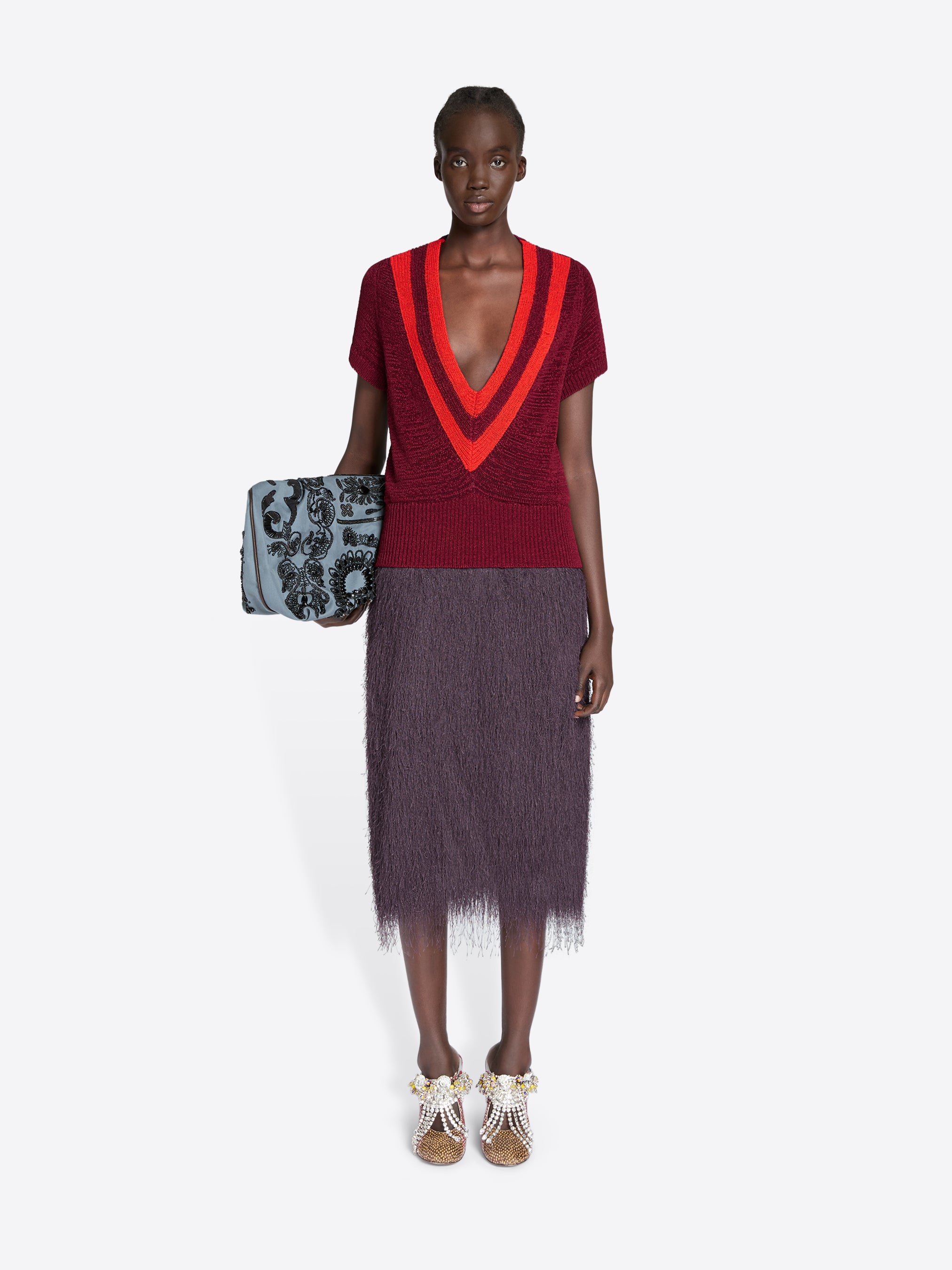 Fringed skirt - Spring-Summer Women | Dries Van Noten