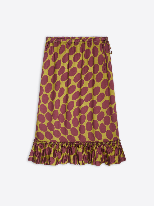 Skirt with a pattern on a white background - Dries Van Noten